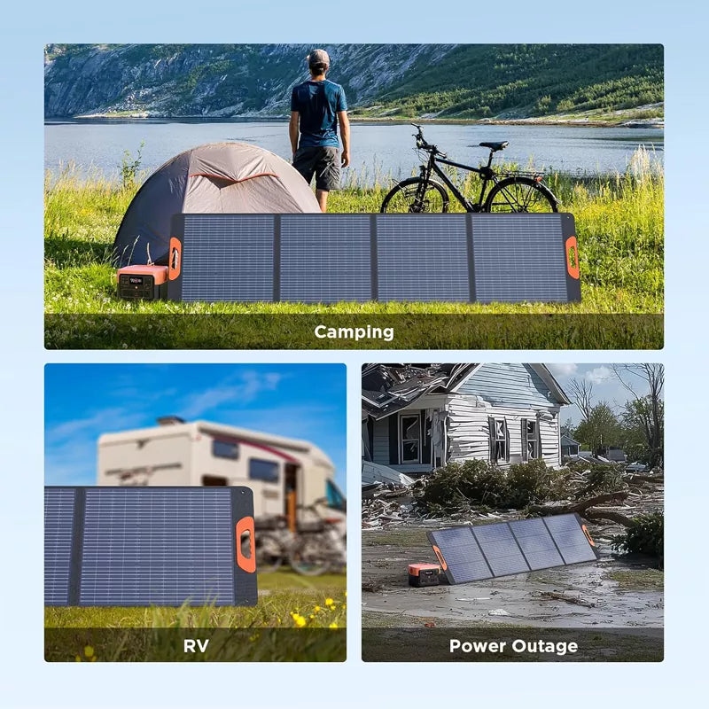 240 Watt Portable Solar Panel for Power Station IP67 for Camping RV Trip