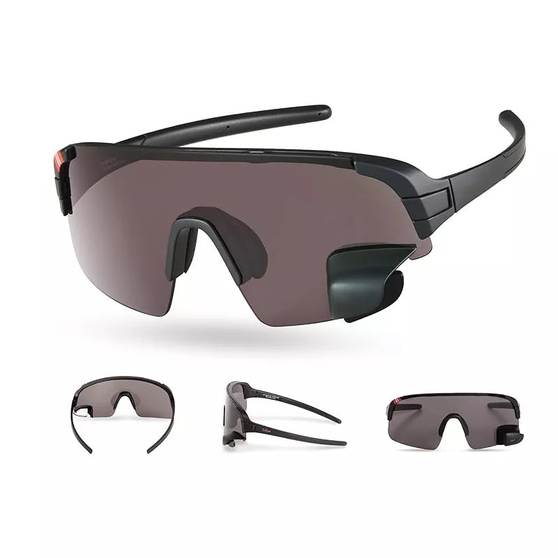 Cycling Glasses with Rear-view Mirror UV-400