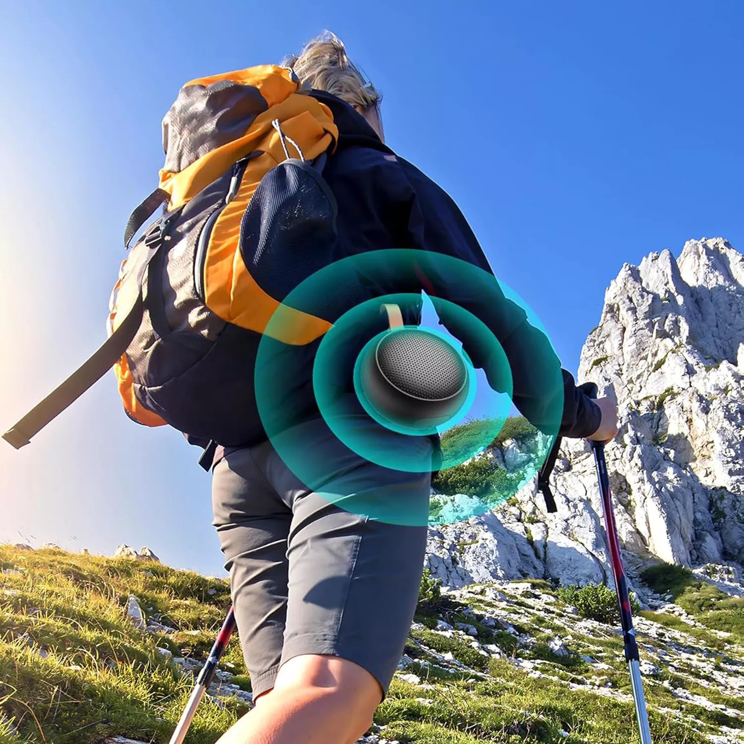 Portable Bluetooth Speaker Waterproof Small Shower with Loud Sound