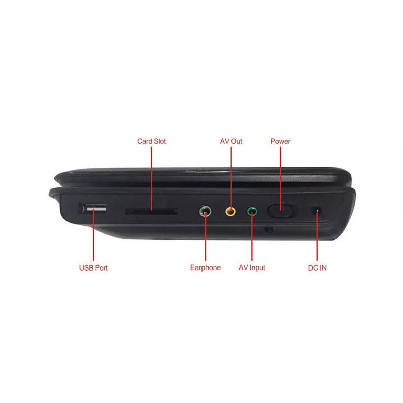 9.8 Inch Fm Tv Evd Vcd Game Photo Sd Usb 3d Portable Dvd Player